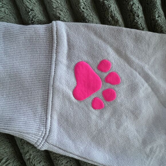 WILDFOX "Dogs Love Me" Sweatshirt New With Tags Women Size XL Lavender /Pink - Picture 4 of 8